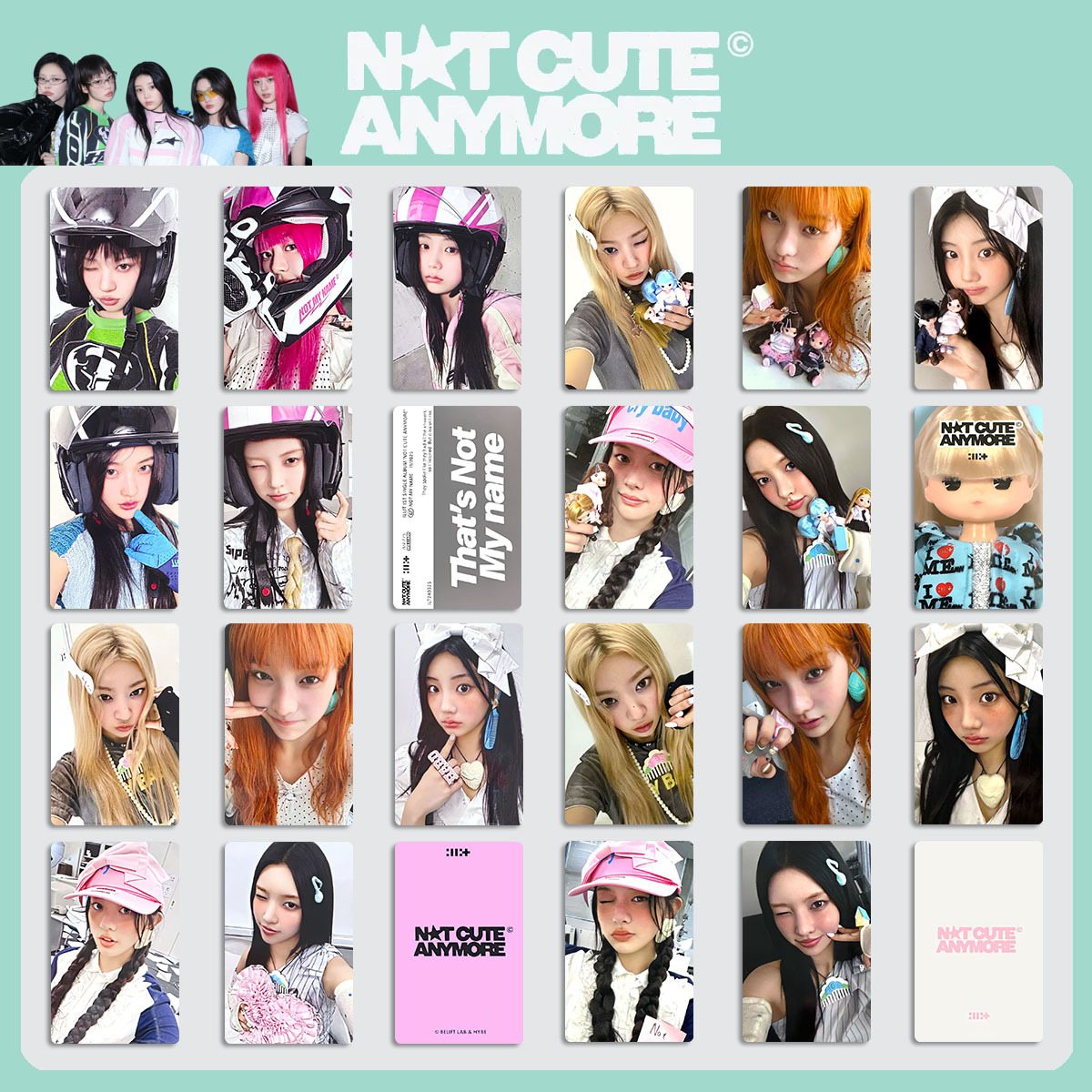 Anime Merch Store - 5Pcs Ill-It Cards, Not Cute Anymore